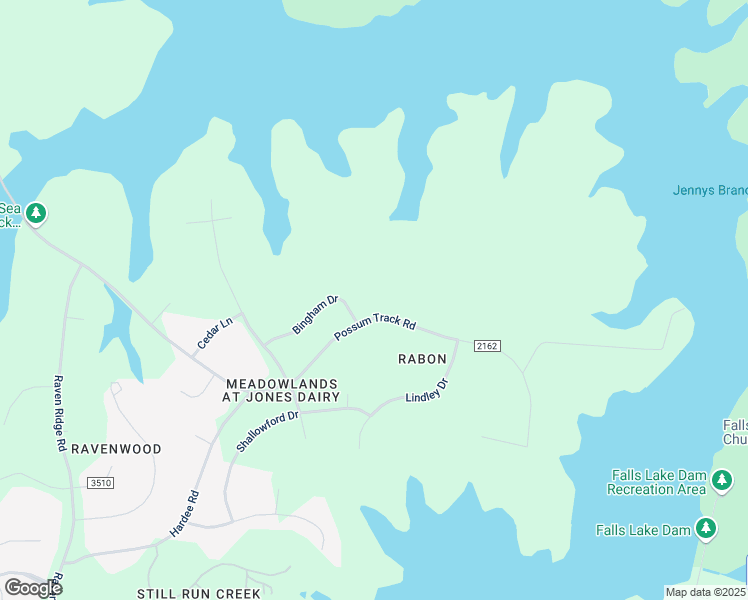 map of restaurants, bars, coffee shops, grocery stores, and more near 13924 Possum Track Road in Raleigh