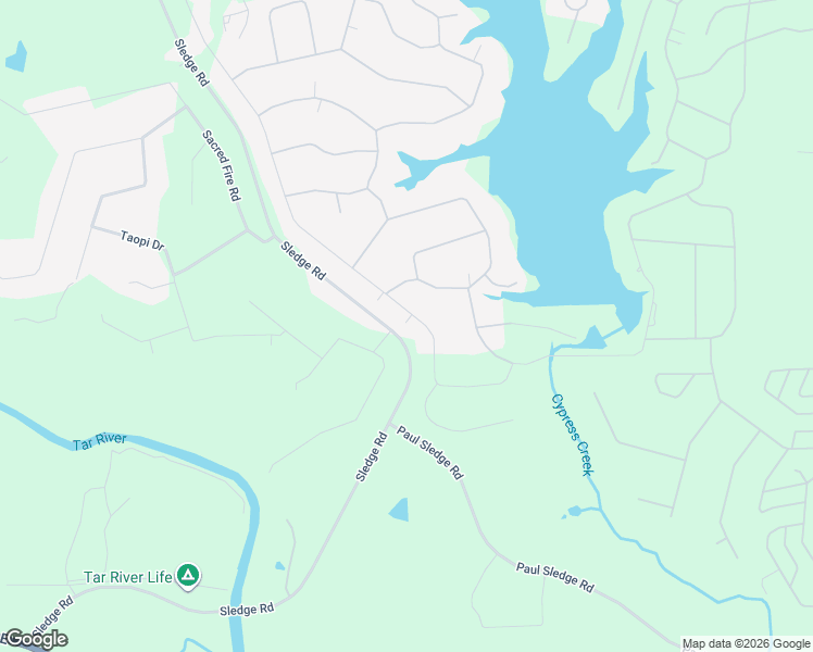 map of restaurants, bars, coffee shops, grocery stores, and more near 606 Shawnee Drive in Louisburg