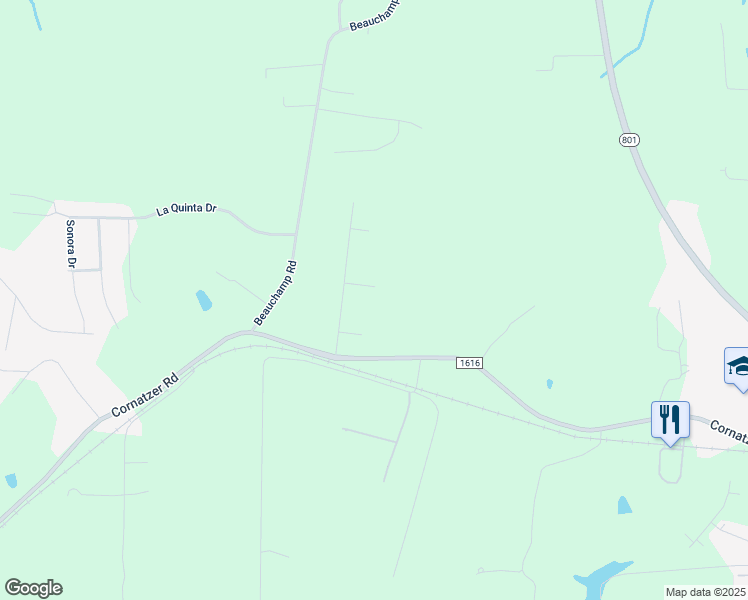 map of restaurants, bars, coffee shops, grocery stores, and more near 128 Wyatt Drive in Advance