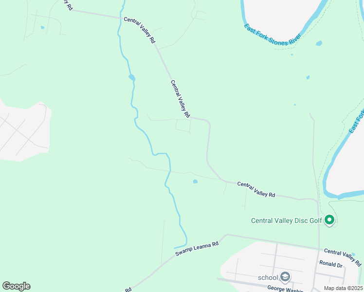 map of restaurants, bars, coffee shops, grocery stores, and more near 1933 Central Valley Road in Murfreesboro