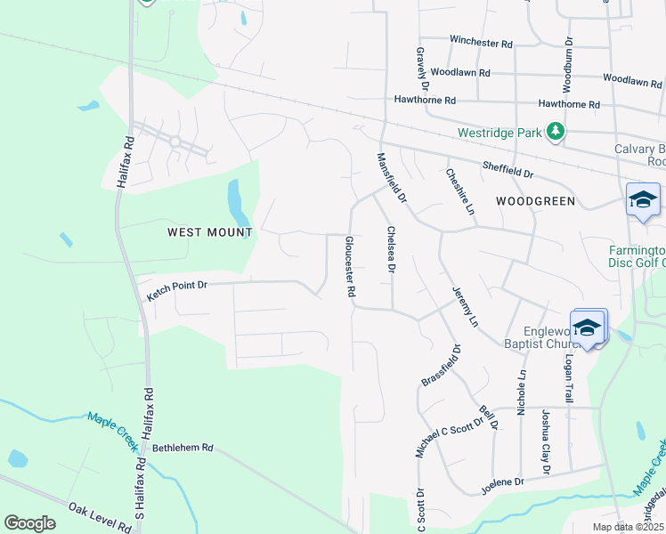 map of restaurants, bars, coffee shops, grocery stores, and more near 3821 Providence Road in Rocky Mount