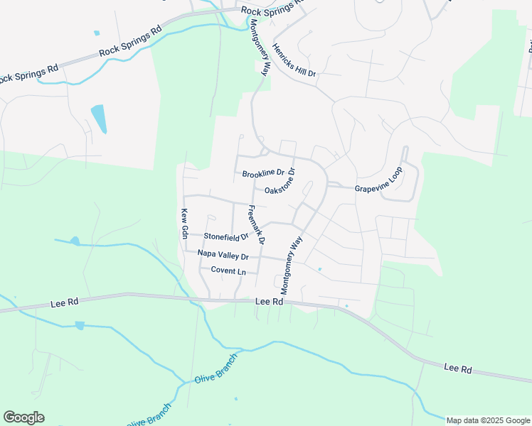 map of restaurants, bars, coffee shops, grocery stores, and more near 5303 Abbottswood Drive in Smyrna
