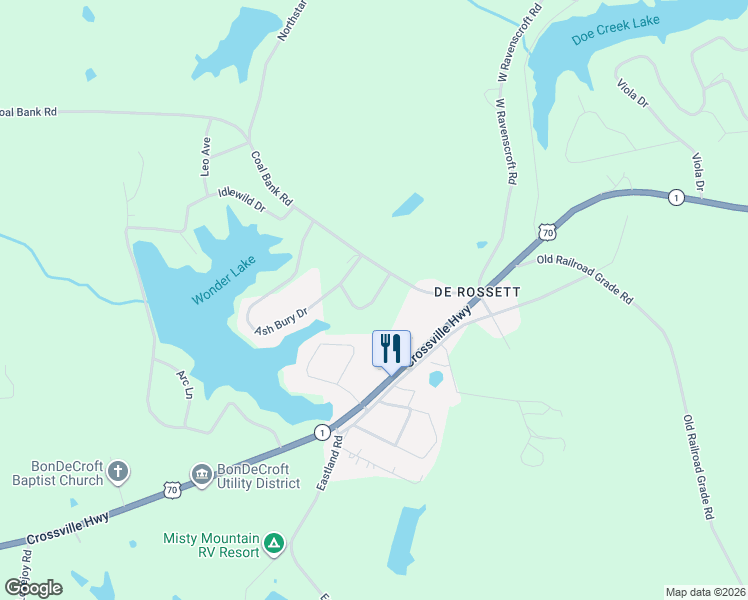 map of restaurants, bars, coffee shops, grocery stores, and more near 234 Avondale Lane in Sparta