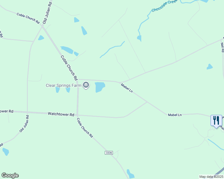 map of restaurants, bars, coffee shops, grocery stores, and more near 6132 Phillippi Road in Julian