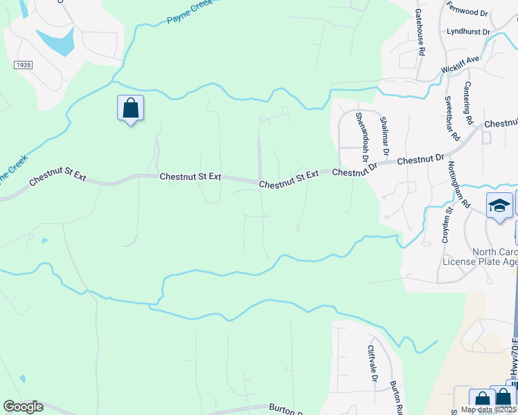 map of restaurants, bars, coffee shops, grocery stores, and more near 2289 Cambridge Oaks Drive in High Point