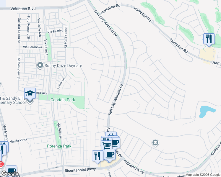 map of restaurants, bars, coffee shops, grocery stores, and more near 2138 Oliver Springs Street in Henderson
