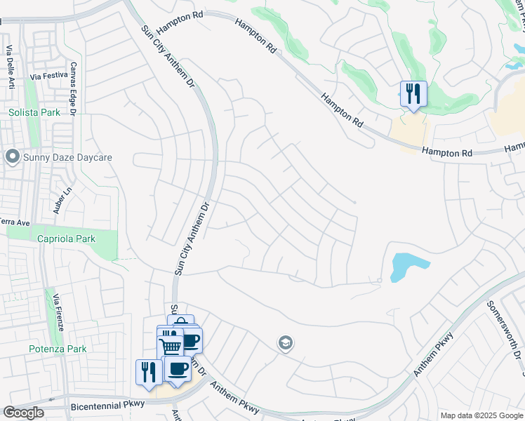 map of restaurants, bars, coffee shops, grocery stores, and more near 2824 Goldcreek Street in Henderson