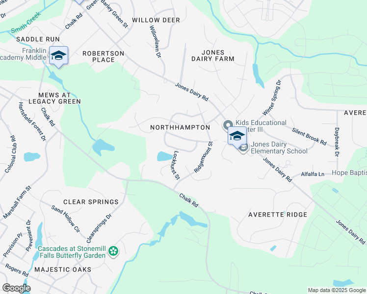 map of restaurants, bars, coffee shops, grocery stores, and more near 1116 Litchborough Way in Wake Forest