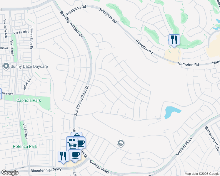 map of restaurants, bars, coffee shops, grocery stores, and more near 2828 Goldcreek Street in Henderson