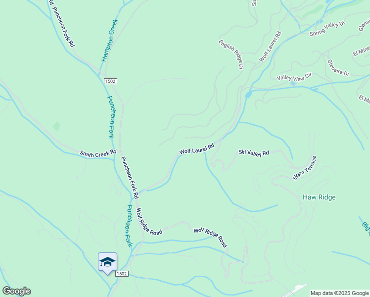map of restaurants, bars, coffee shops, grocery stores, and more near 383 Wolf Laurel Road in Mars Hill