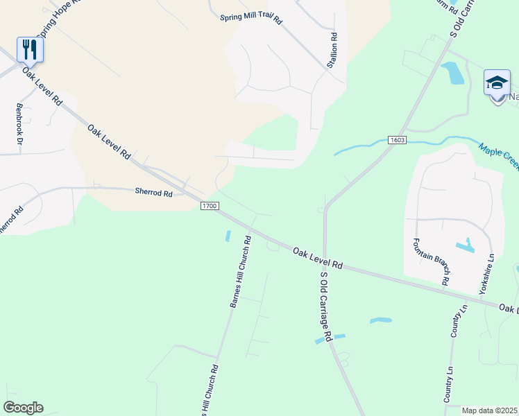 map of restaurants, bars, coffee shops, grocery stores, and more near 3546 Elmwood Road in Rocky Mount