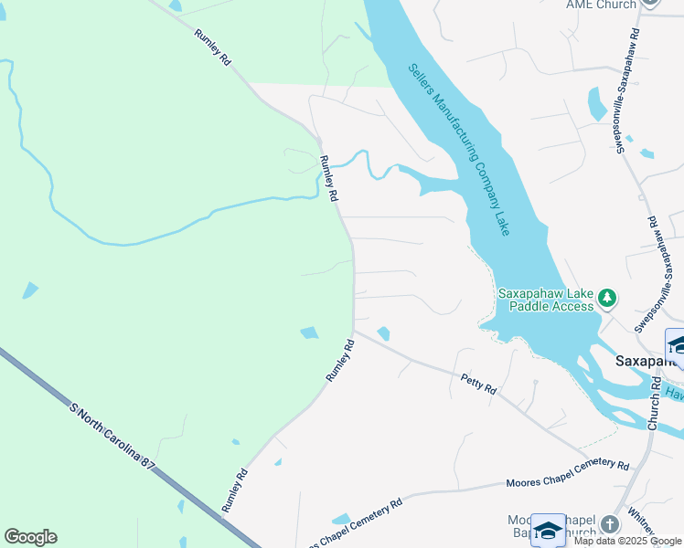 map of restaurants, bars, coffee shops, grocery stores, and more near 5721 Rumley Road in Graham