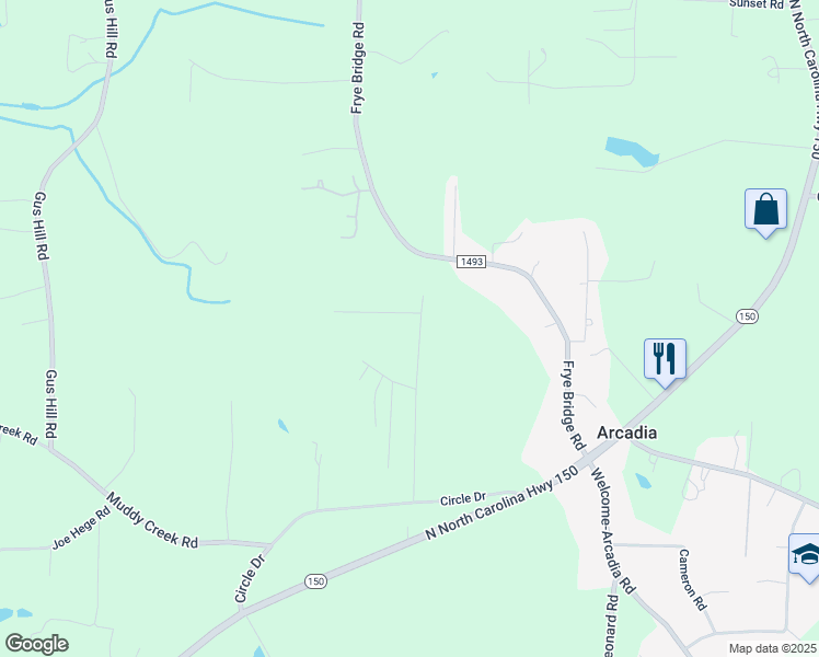 map of restaurants, bars, coffee shops, grocery stores, and more near 473 Henderson Drive in Clemmons