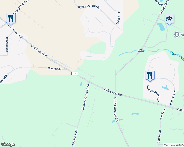 map of restaurants, bars, coffee shops, grocery stores, and more near 3546 Elmwood Road in Rocky Mount