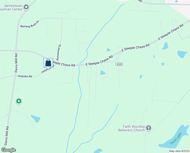 map of restaurants, bars, coffee shops, grocery stores, and more near 416b East Steeple Chase Road in Pleasant Garden