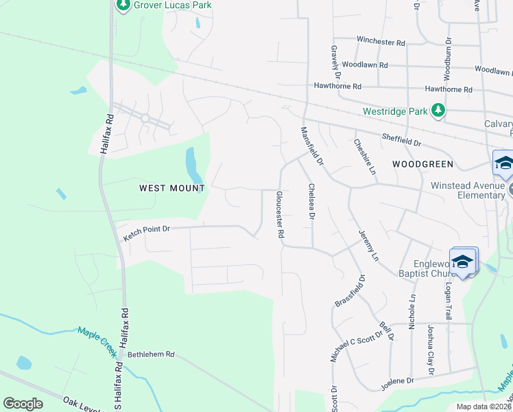 map of restaurants, bars, coffee shops, grocery stores, and more near 132 Sion Court in Rocky Mount