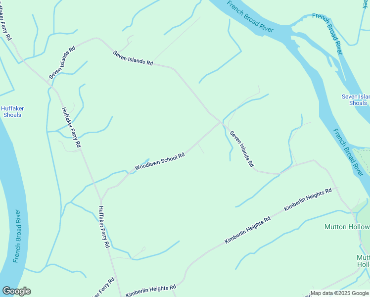 map of restaurants, bars, coffee shops, grocery stores, and more near 3701 Woodlawn School Road in Knoxville