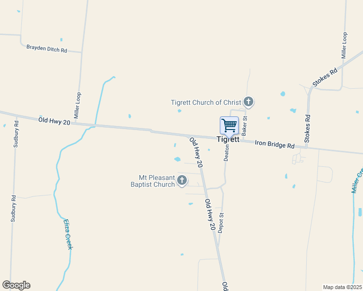 map of restaurants, bars, coffee shops, grocery stores, and more near 8547 Old Highway 20 in Friendship