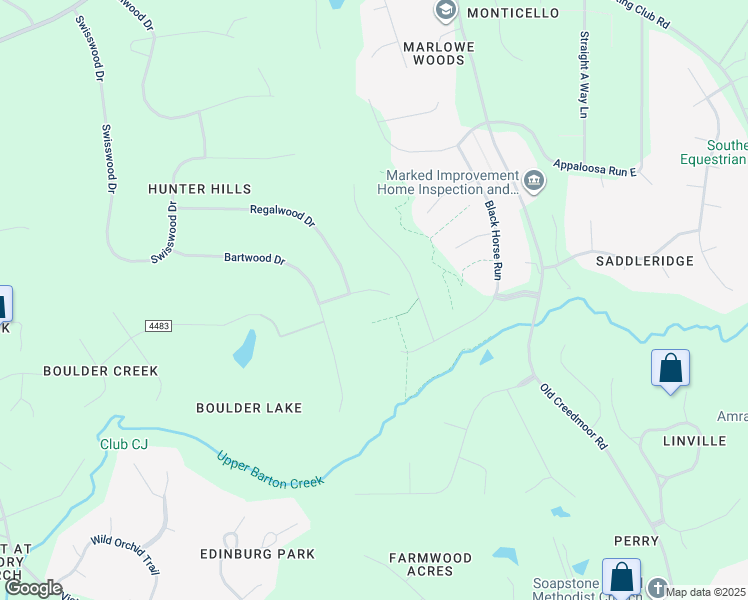 map of restaurants, bars, coffee shops, grocery stores, and more near 4709 Highview Court in Raleigh
