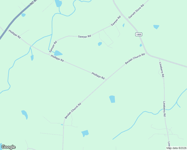 map of restaurants, bars, coffee shops, grocery stores, and more near 6410 Beulah Church Road in Liberty