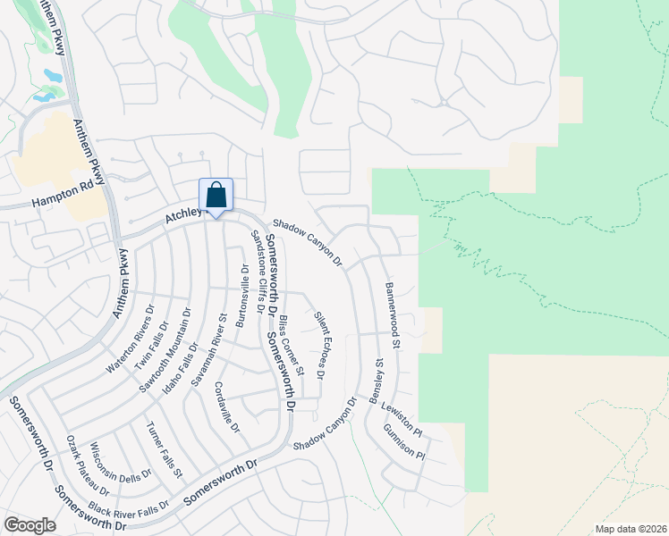 map of restaurants, bars, coffee shops, grocery stores, and more near 2139 Shadow Canyon Drive in Henderson