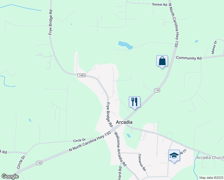 map of restaurants, bars, coffee shops, grocery stores, and more near 157 Tamworth Drive in Clemmons
