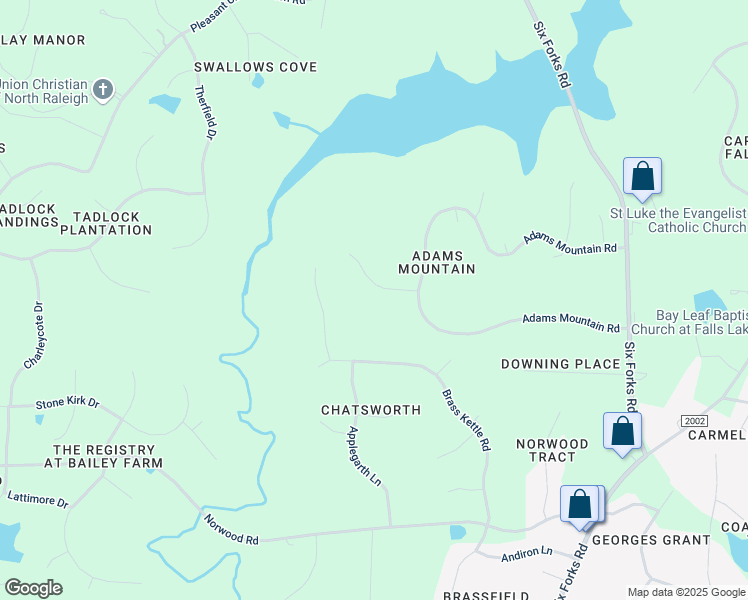 map of restaurants, bars, coffee shops, grocery stores, and more near 1109 Wagon Ridge Road in Raleigh