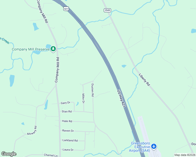 map of restaurants, bars, coffee shops, grocery stores, and more near 6311 Dusten Road in Climax
