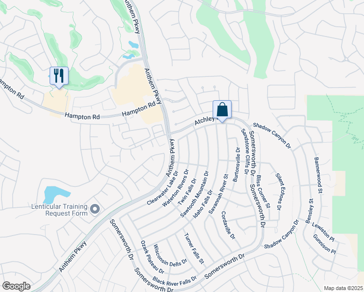map of restaurants, bars, coffee shops, grocery stores, and more near 2092 Clearwater Lake Drive in Henderson