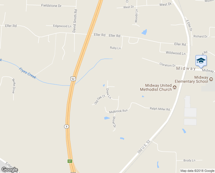 map of restaurants, bars, coffee shops, grocery stores, and more near 269 Drew Lane in Lexington