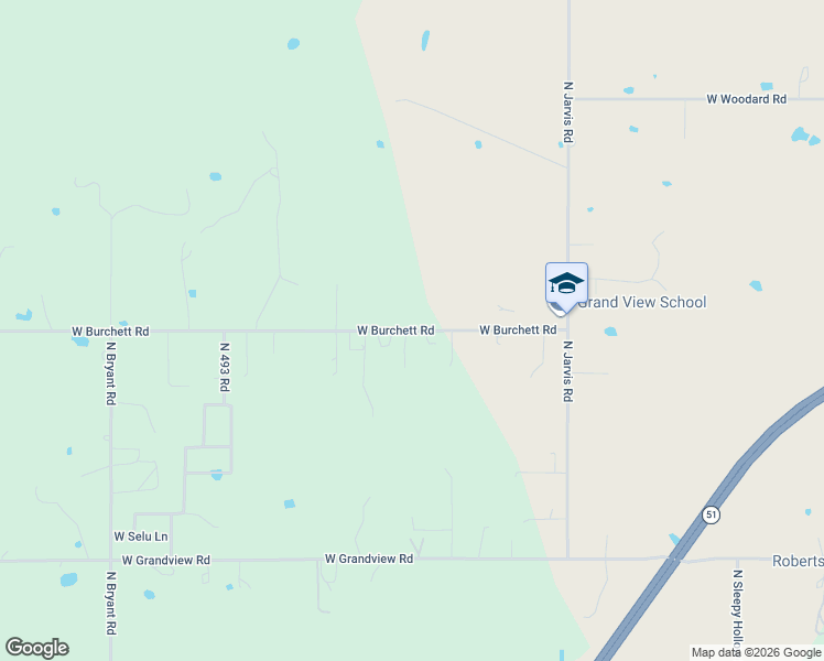 map of restaurants, bars, coffee shops, grocery stores, and more near 16699 West Burchett Road in Tahlequah