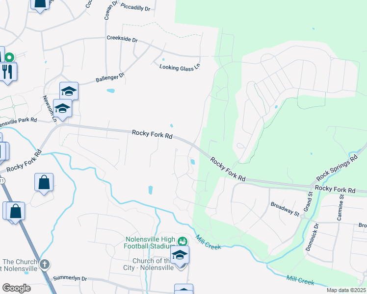 2373 Rocky Fork Road, Nolensville TN Walk Score