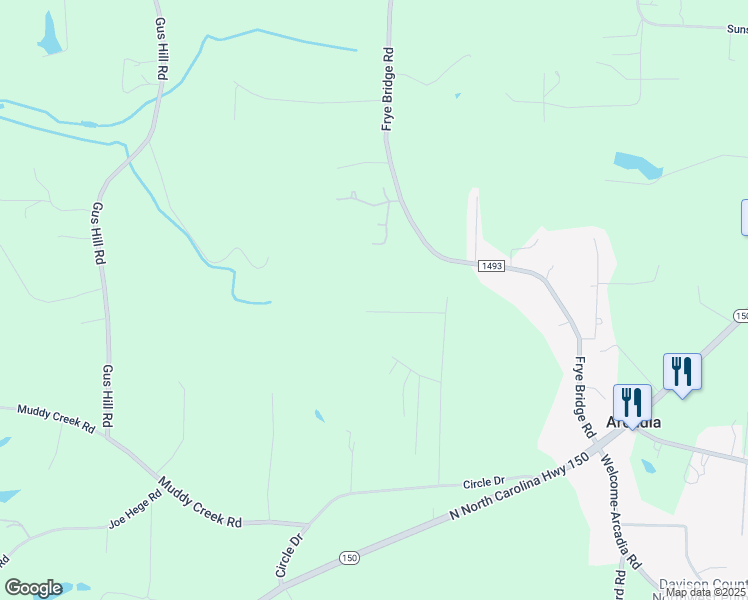 map of restaurants, bars, coffee shops, grocery stores, and more near 795 Frye Bridge Road in Clemmons