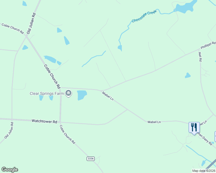 map of restaurants, bars, coffee shops, grocery stores, and more near 6321 Bion Road in Julian