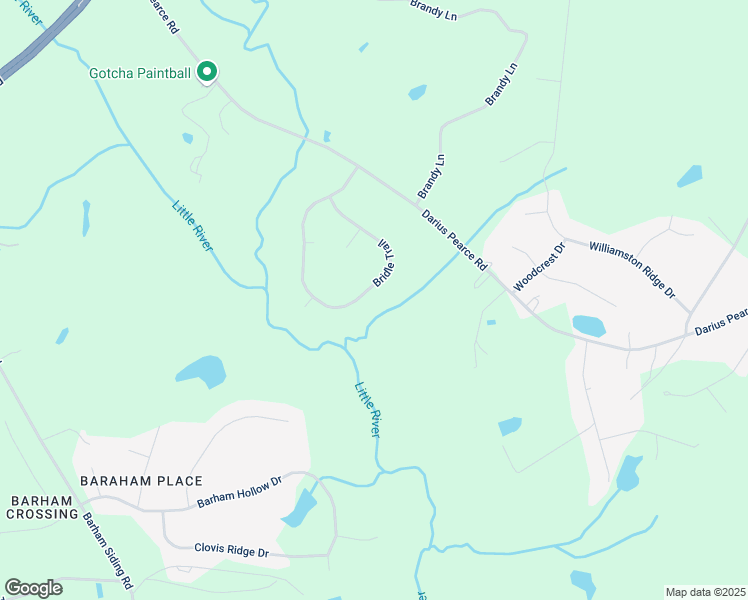 map of restaurants, bars, coffee shops, grocery stores, and more near 146 Bridle Trail in Youngsville
