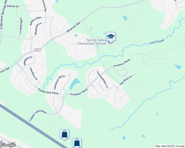map of restaurants, bars, coffee shops, grocery stores, and more near 3 Mccool Court in Durham
