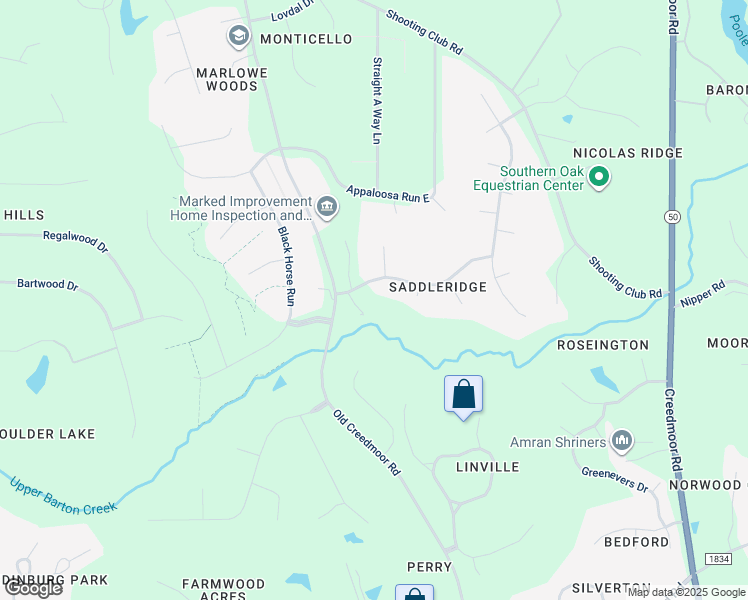 map of restaurants, bars, coffee shops, grocery stores, and more near 1817 Green Downs Drive in Raleigh