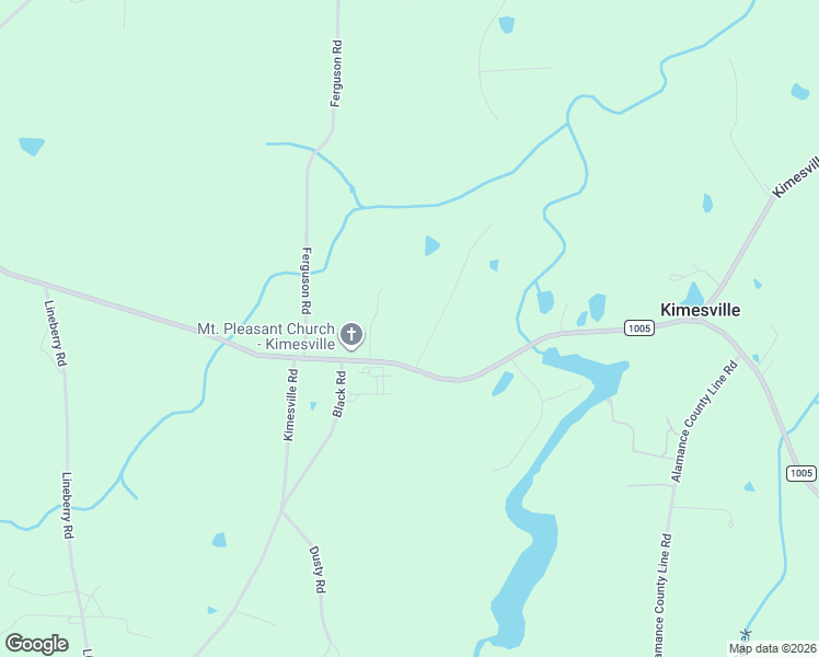 map of restaurants, bars, coffee shops, grocery stores, and more near 4427 Alamance Church Road in Liberty