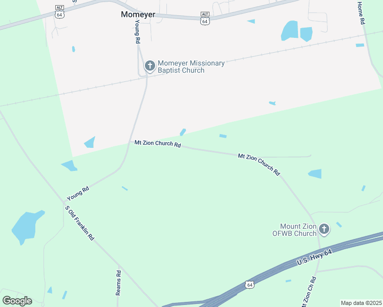 map of restaurants, bars, coffee shops, grocery stores, and more near 427 Young Road in Nashville