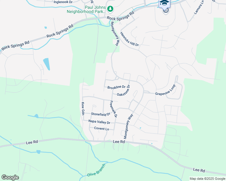 map of restaurants, bars, coffee shops, grocery stores, and more near 4347 Freemark Drive in Smyrna