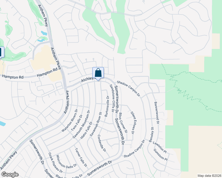 map of restaurants, bars, coffee shops, grocery stores, and more near 2275 Sandstone Cliffs Drive in Henderson