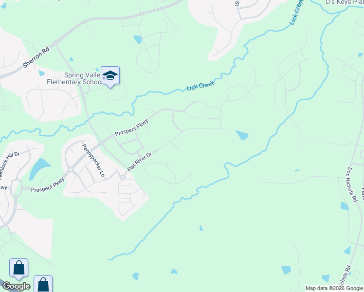 map of restaurants, bars, coffee shops, grocery stores, and more near 111 Mesquite Drive in Durham