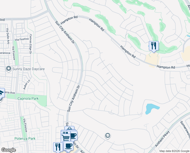 map of restaurants, bars, coffee shops, grocery stores, and more near 2849 Thunder Bay Avenue in Henderson