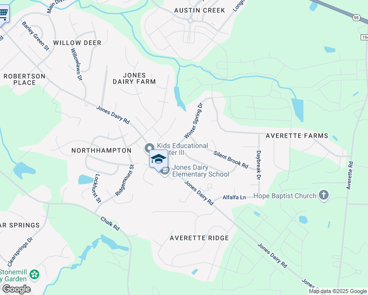 map of restaurants, bars, coffee shops, grocery stores, and more near 1105 Buttercup Lane in Wake Forest