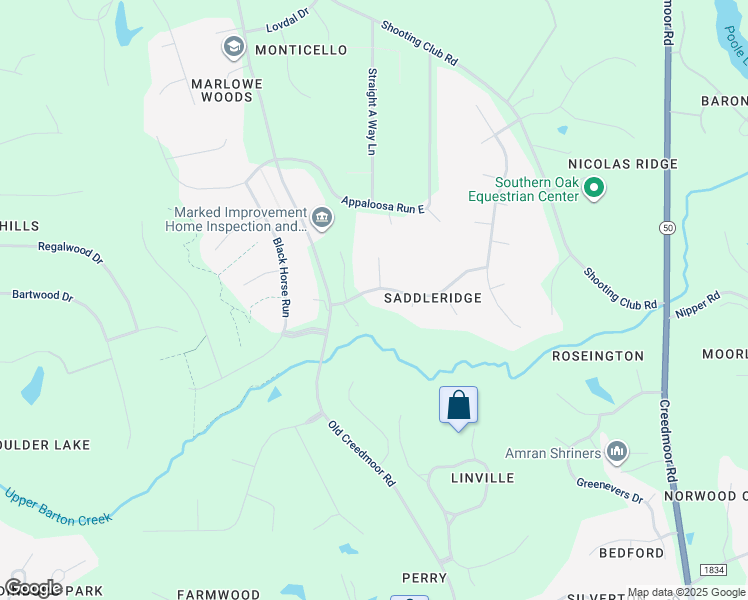 map of restaurants, bars, coffee shops, grocery stores, and more near 1817 Green Downs Drive in Raleigh