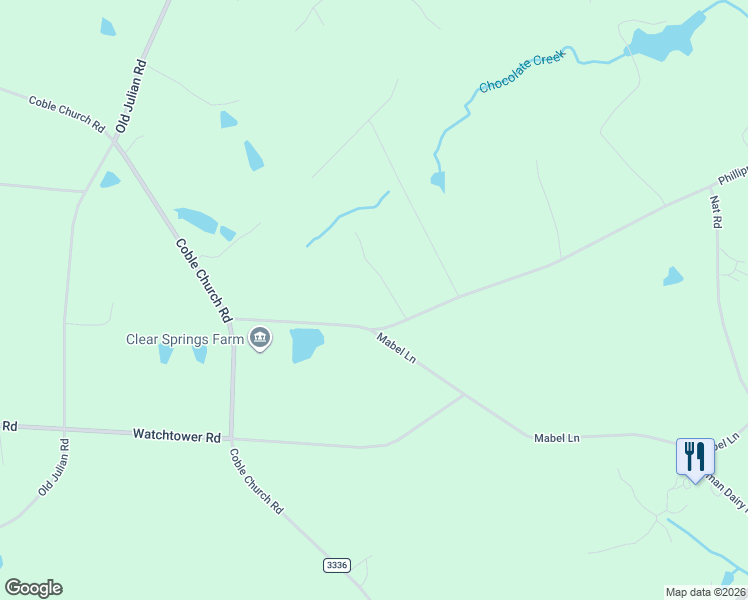 map of restaurants, bars, coffee shops, grocery stores, and more near 6201 Phillippi Road in Julian