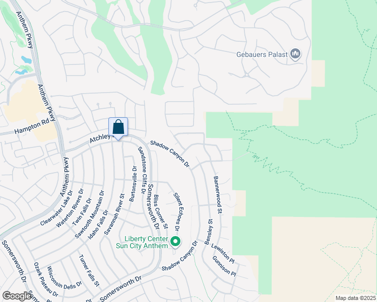 map of restaurants, bars, coffee shops, grocery stores, and more near 2225 Blackburn Hills Avenue in Henderson