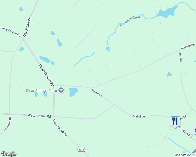 map of restaurants, bars, coffee shops, grocery stores, and more near 6321 Bion Road in Julian