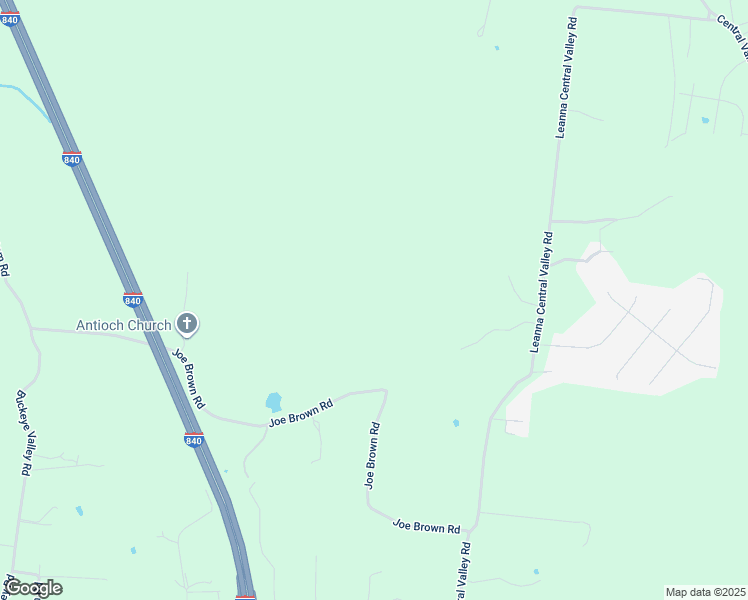 map of restaurants, bars, coffee shops, grocery stores, and more near 3581 Joe Brown Road in Murfreesboro