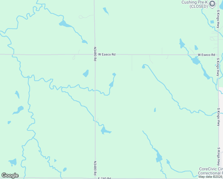 map of restaurants, bars, coffee shops, grocery stores, and more near in Cushing